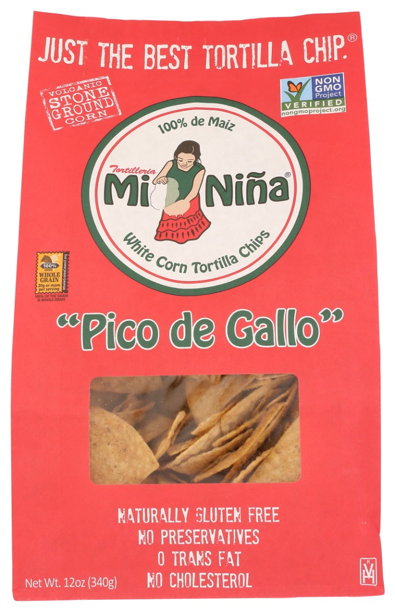 MI NINA: Pico De Gallo Tortilla Chips, 12 oz