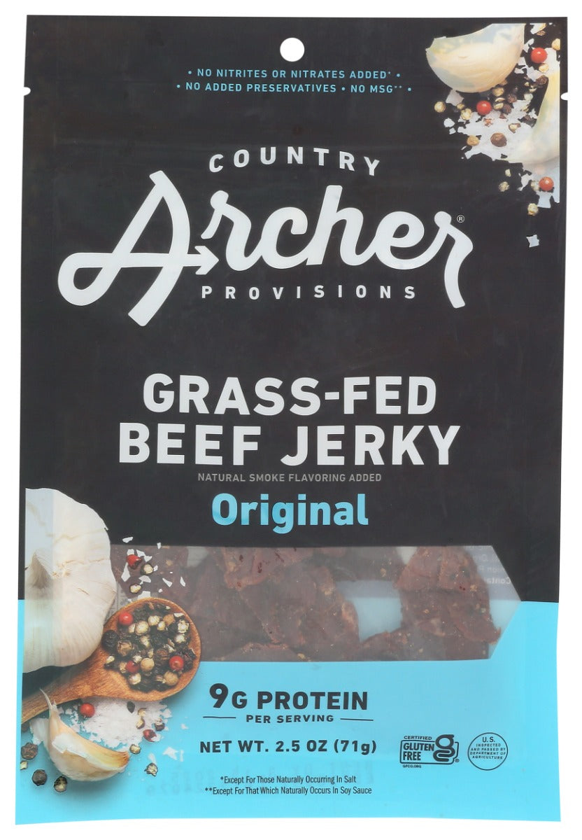 COUNTRY ARCHER: Original Beef Jerky, 2.5 oz