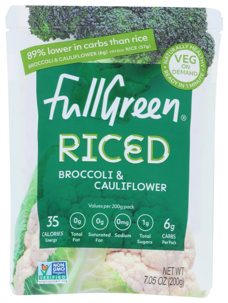 FULLGREEN: Riced Broccoli and Cauliflower, 7.05 oz