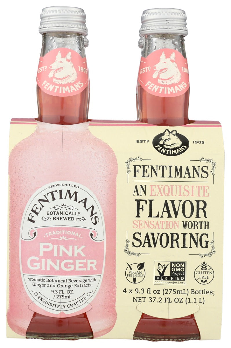 FENTIMANS: Pink Ginger 4Pk, 37.2 fo