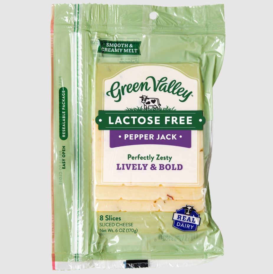 GREEN VALLEY CREAMERY: Lactose Free Pepper Jack Sliced Cheese, 6 oz