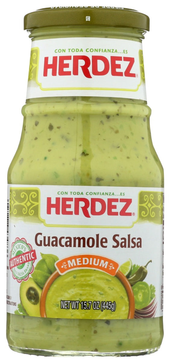 HERDEZ: Guacamole Salsa Medium, 15.7 oz