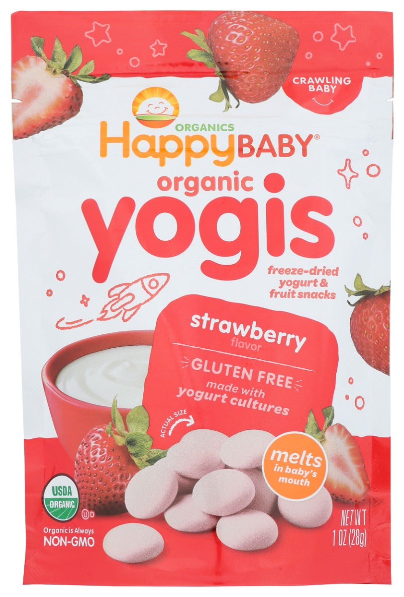 HAPPY BABY: Strawberry Yogis, 1 oz