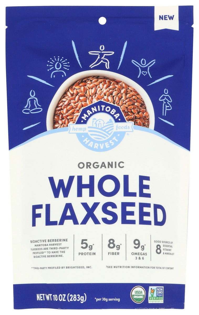 MANITOBA HARVEST: Organic Whole Flaxseed, 10 oz