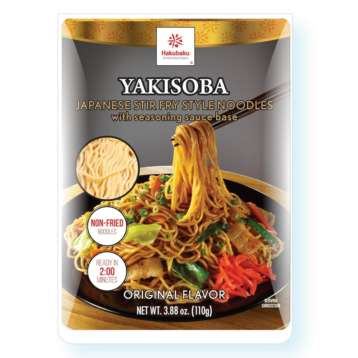 HAKUBAKU: Yakisoba Original Flavor, 3.88 oz