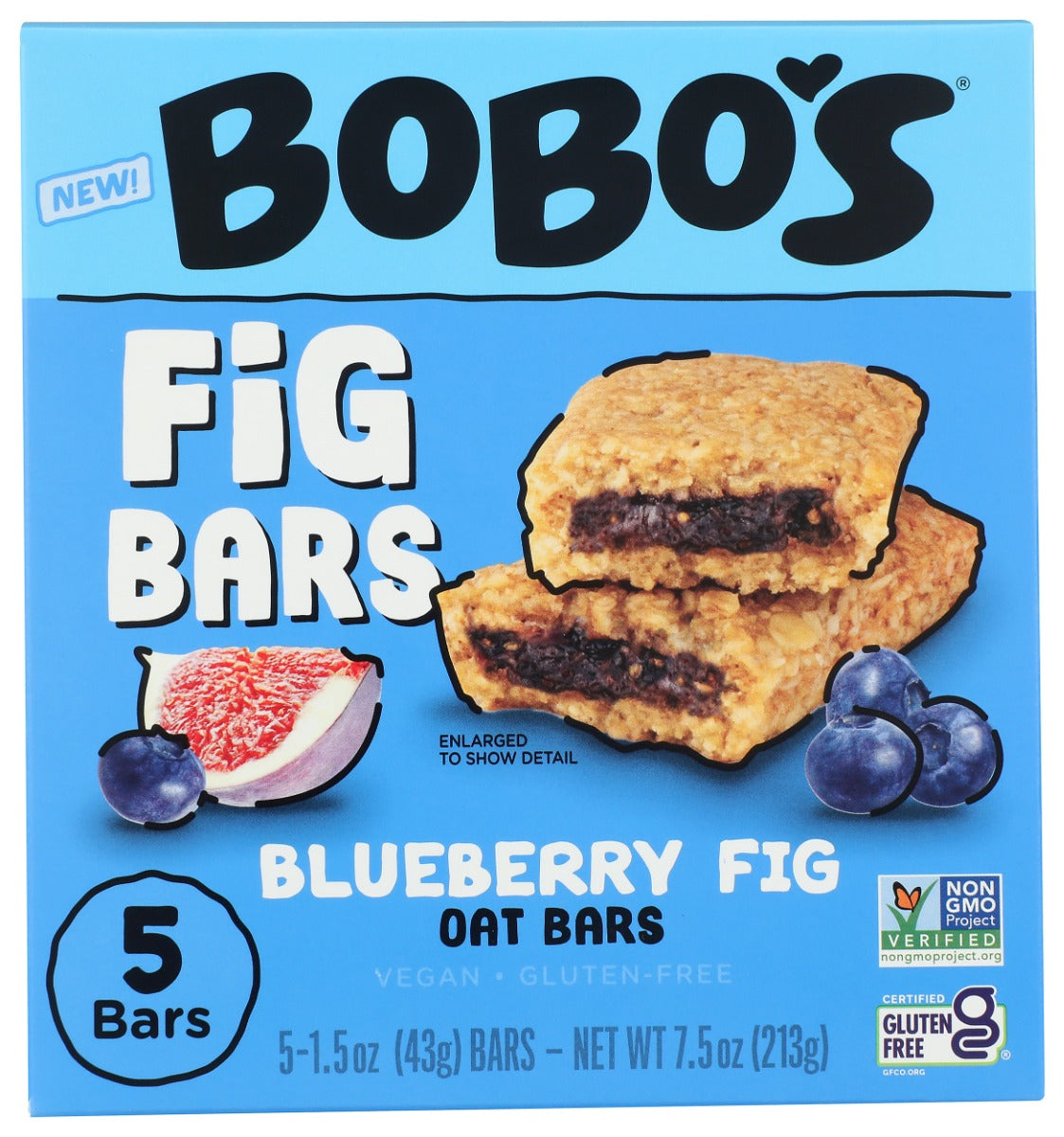 BOBOS OAT BARS: Blueberry Fig Bars, 7.5 oz