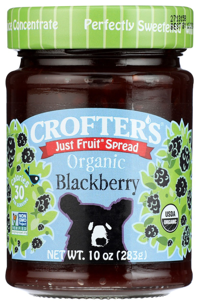 CROFTERS: Just Fruit Spread Blackberry, 10 oz