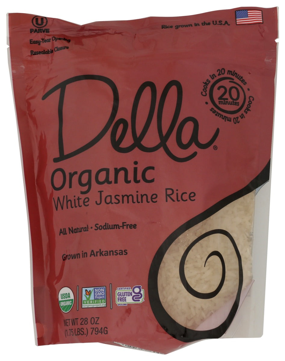 DELLA GOURMET: Organic White Jasmine Rice, 28 oz