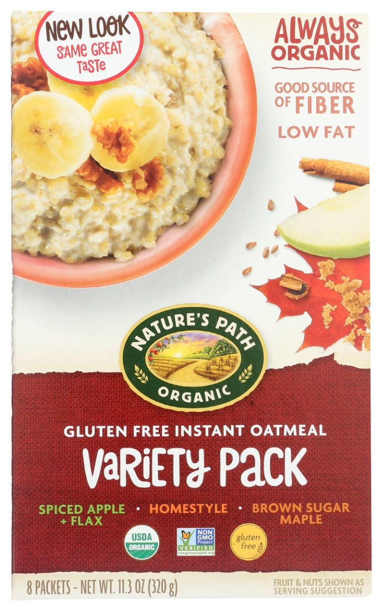 NATURES PATH: Variety Pack Gluten Free Oatmeal, 11.3 oz