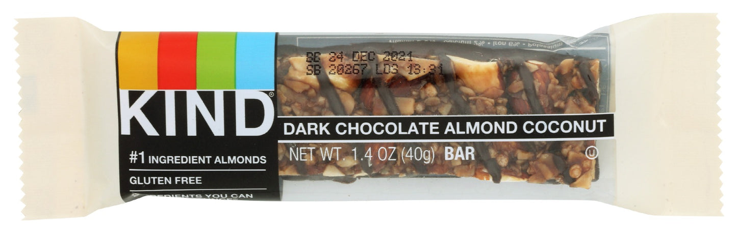 KIND: Dark Chocolate Almond Coconut Nut Bar, 1.4 oz