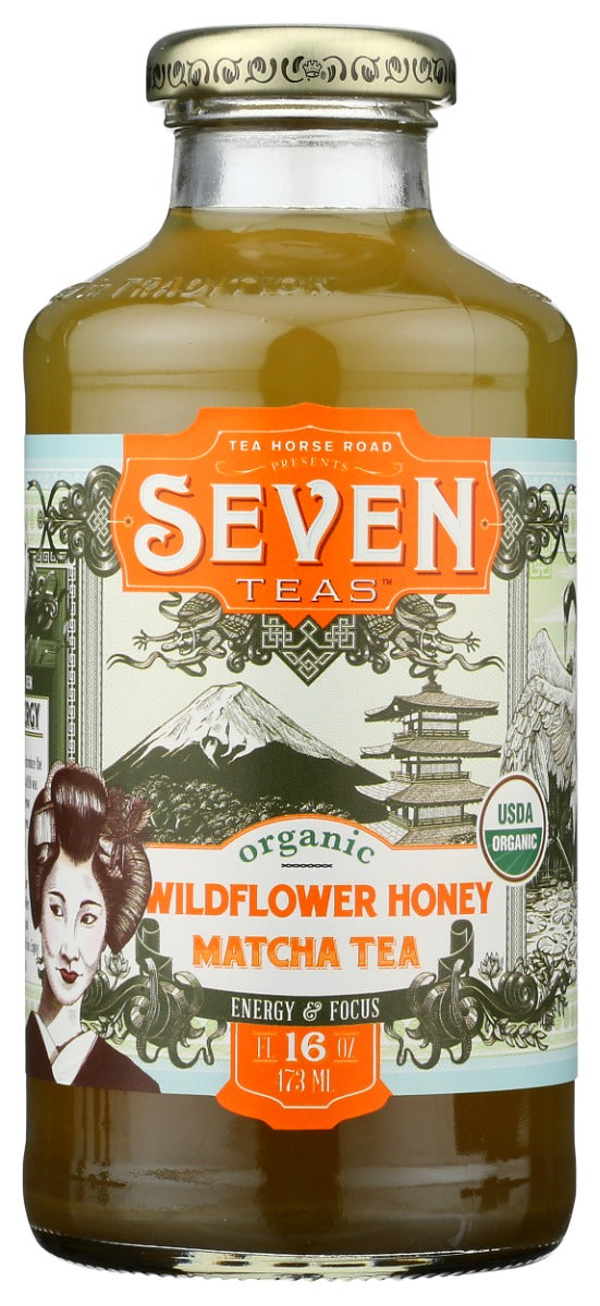 SEVEN TEAS: Wildflower Honey Matcha Organic Tea, 16 fo
