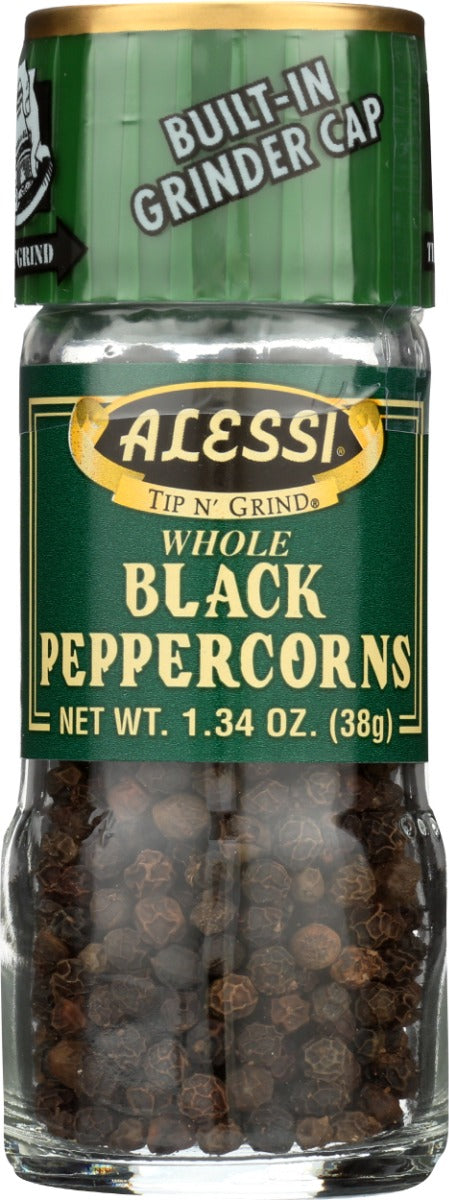 ALESSI: Whole Black Peppercorns, 1.34 Oz