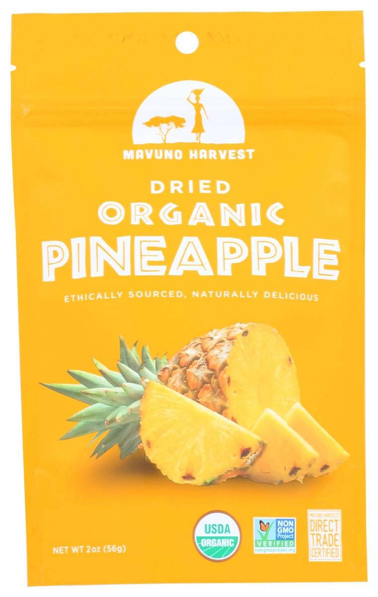 MAVUNO HARVEST: Dried Fruit Organic Pineapple, 2 oz