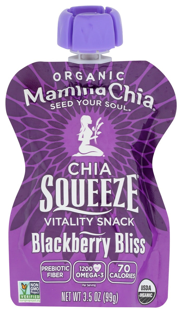 MAMMACHIA: Blackberry Bliss Organic Chia Squeeze, 3.5 oz