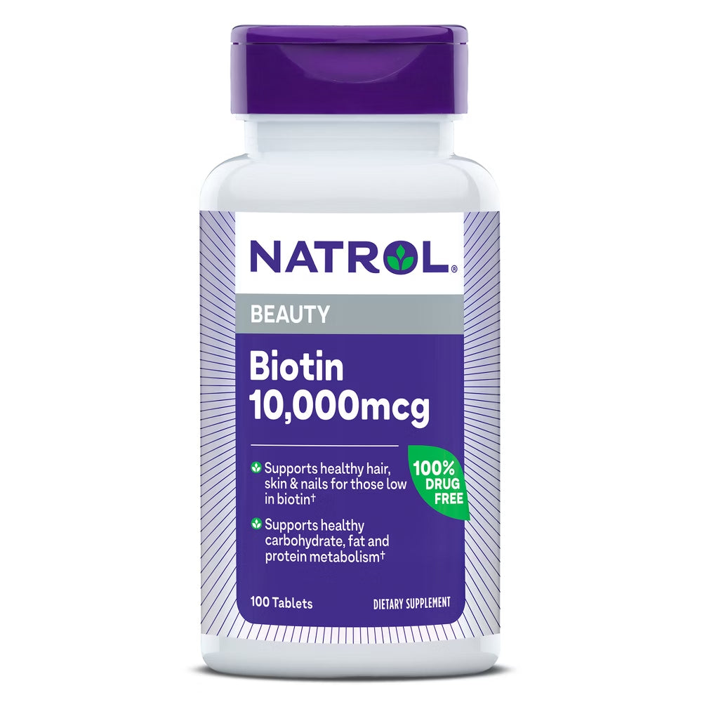 NATROL: Biotin Beauty Max Strength 10000 mcg, 100 tb