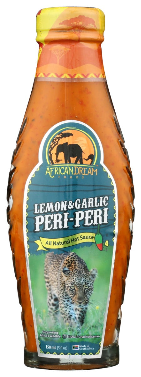 AFRICAN DREAM FOODS: Lemon and Garlic Peri Peri Sauce, 5 fo