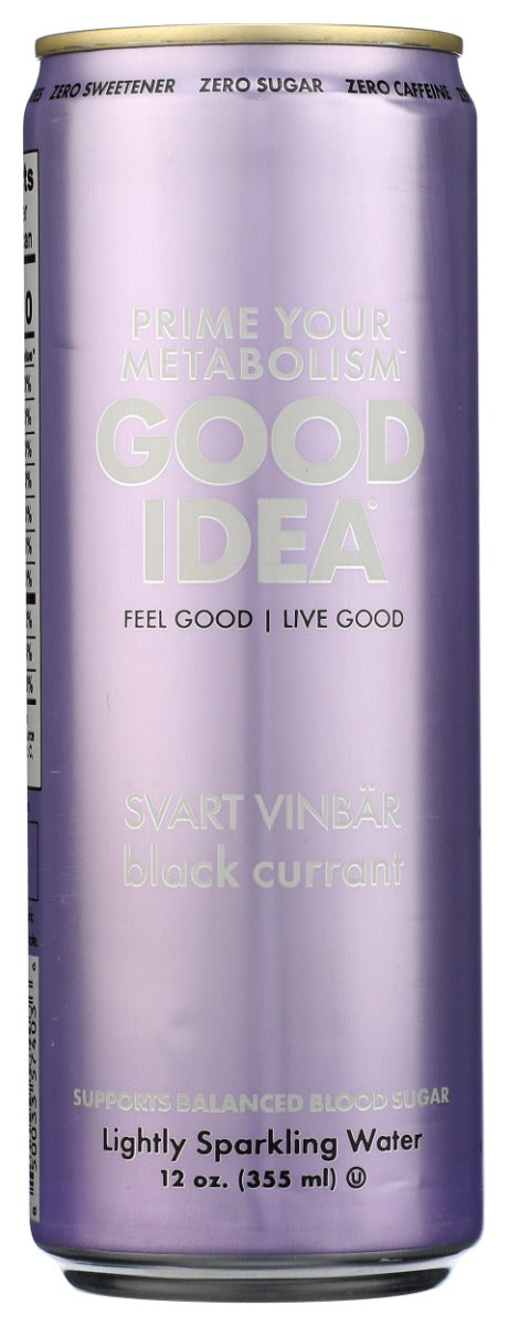 GOOD IDEA: Black Currant Sparkling Water, 12 fo