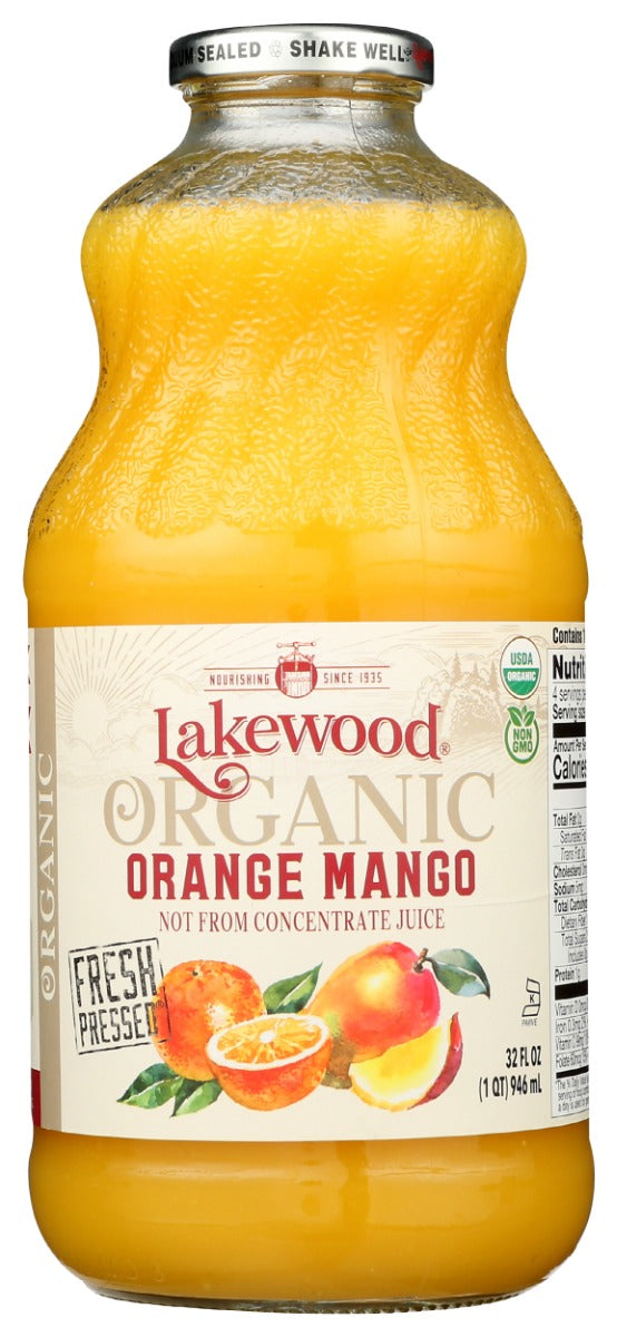 LAKEWOOD: Organic Orange and Mango Blend, 32 fo