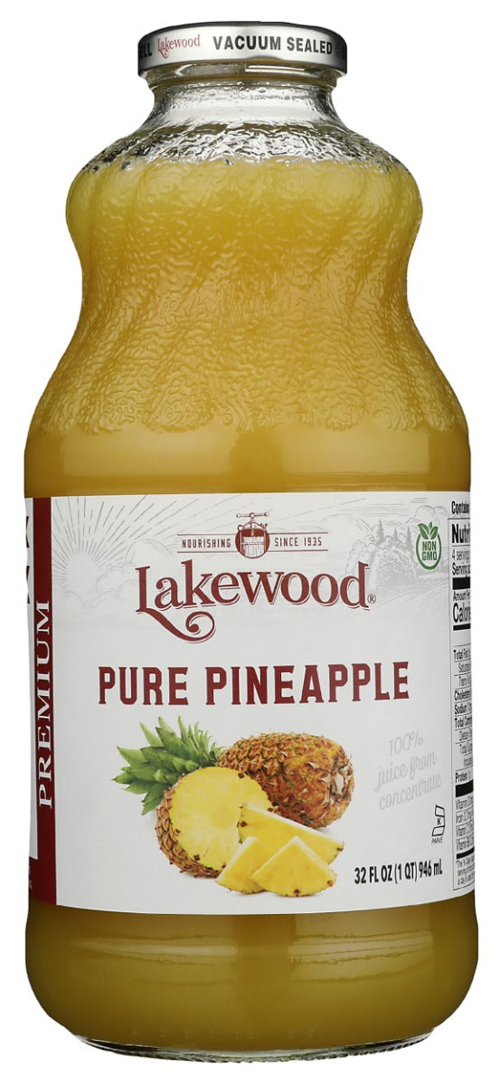 LAKEWOOD: Premium Pure Pineapple Juice, 32 fo