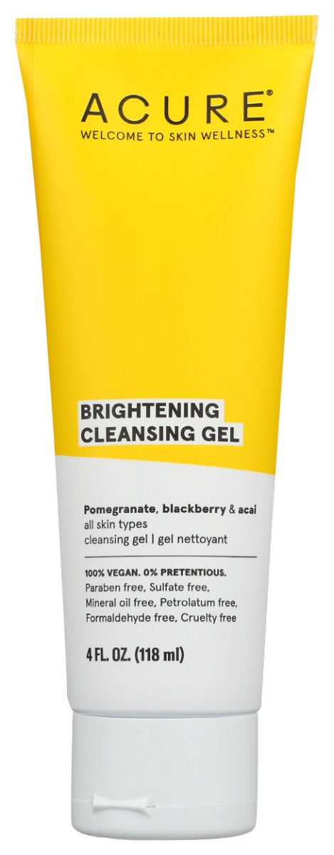 ACURE: Brightening Cleansing Gel, 4 fo
