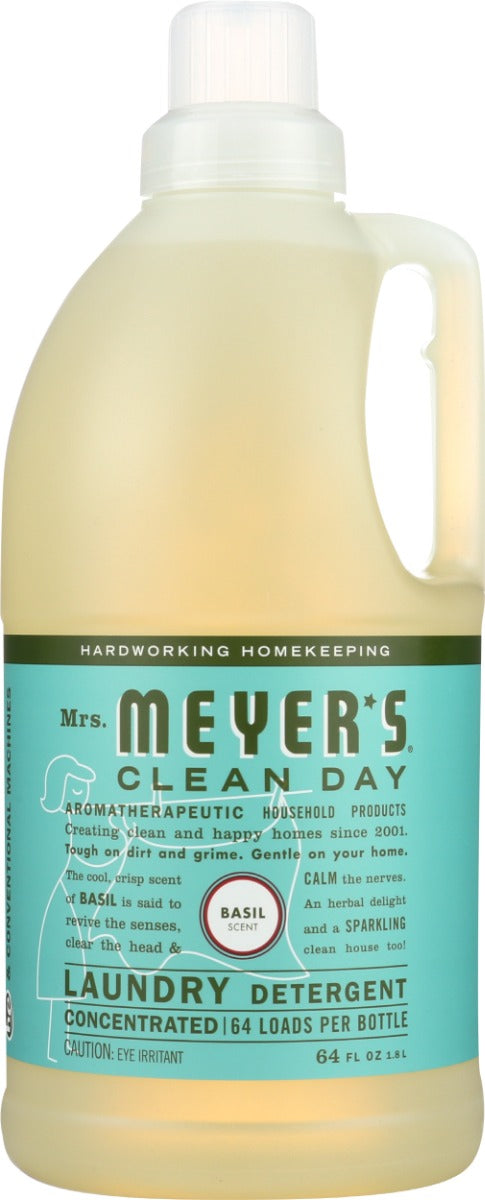 MRS MEYERS CLEAN DAY: Basil Laundry Detergent, 64 oz