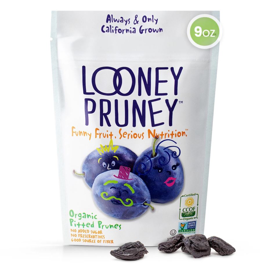 LOONEY PRUNEY: Organic Pitted Prunes, 9 oz