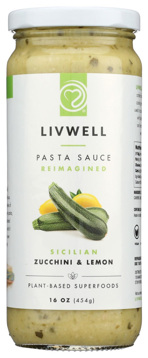 LIVWELL FOODS: Sicilian Zucchini and Lemon Sauce, 16 oz