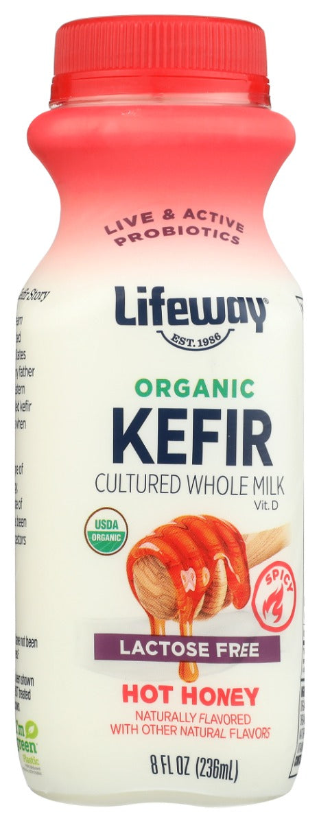 LIFEWAY: Organic Whole Milk Kefir Hot Honey, 8 fo