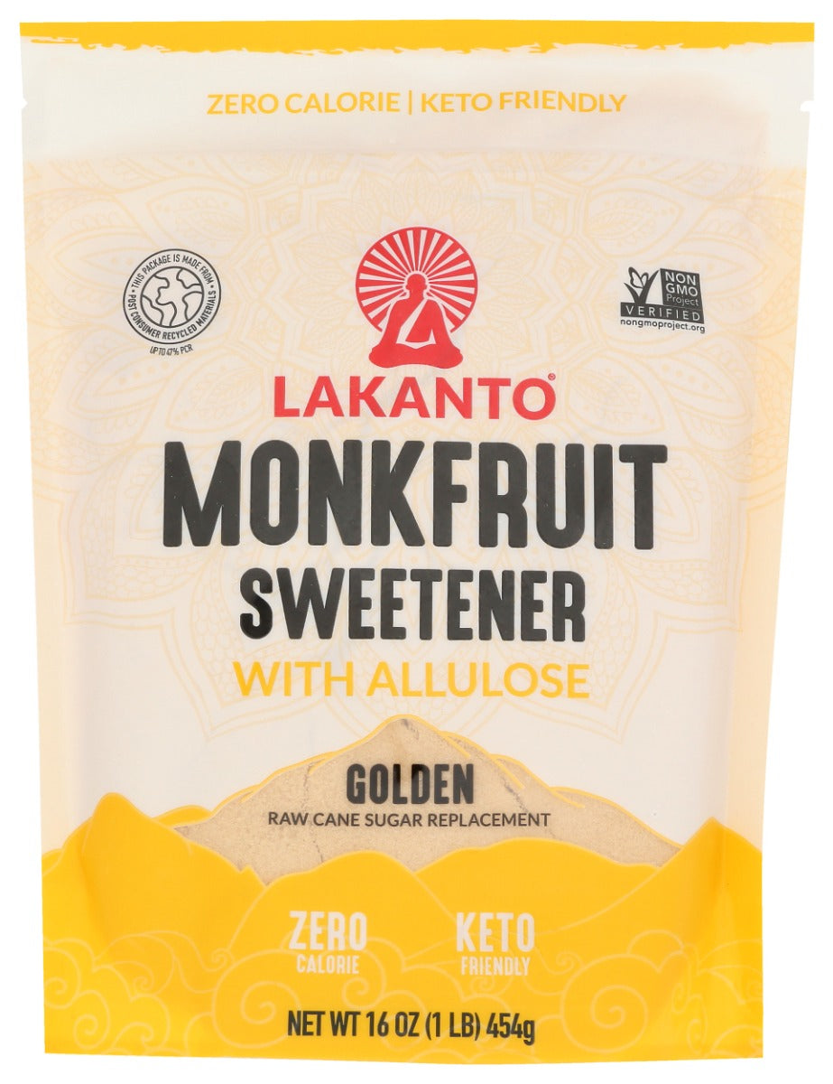 LAKANTO: Golden Monkfruit Sweetener With Allulose, 16 oz