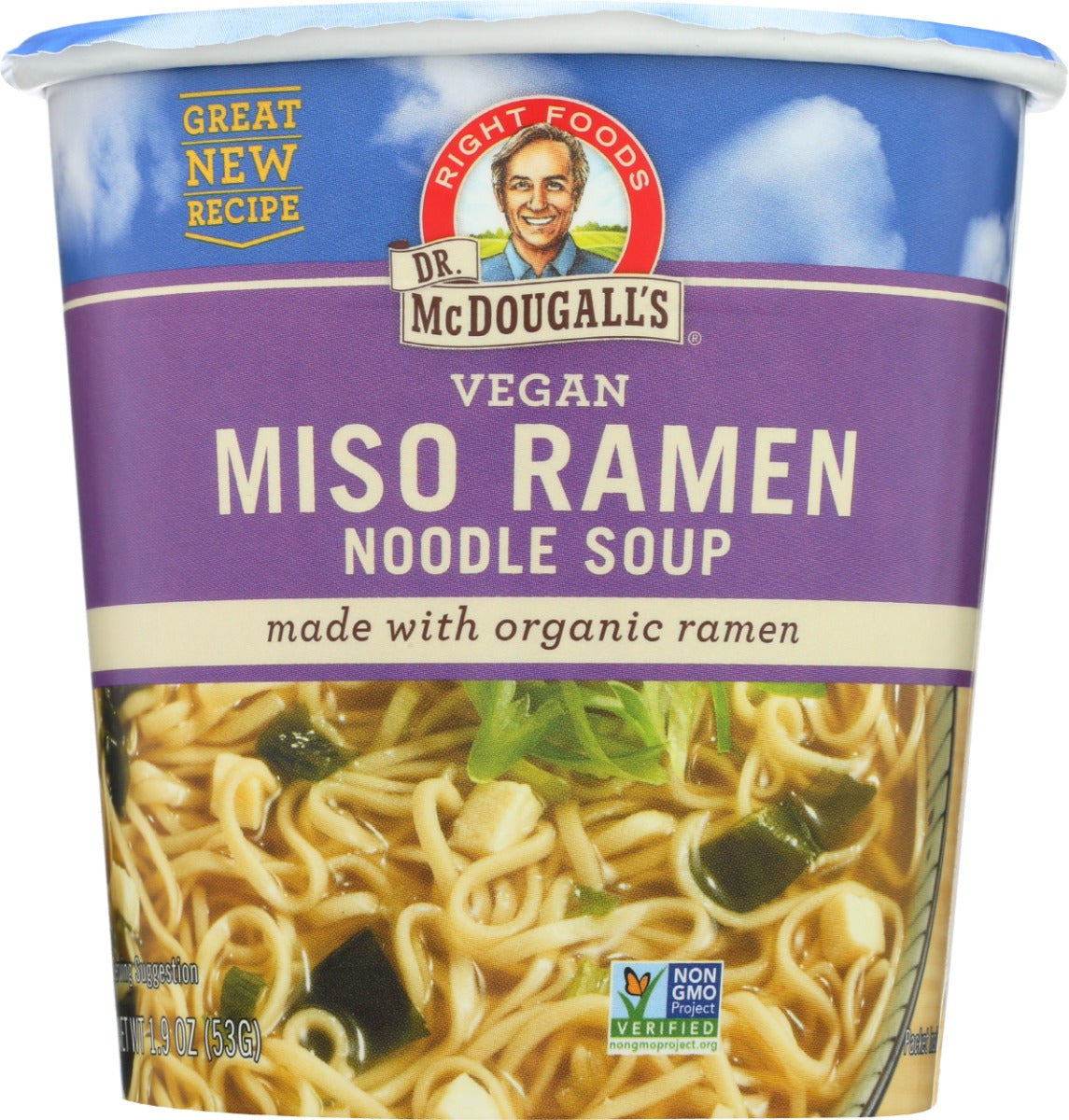 DR MCDOUGALLS: Miso Ramen Noodle Soup Cup, 1.9 oz