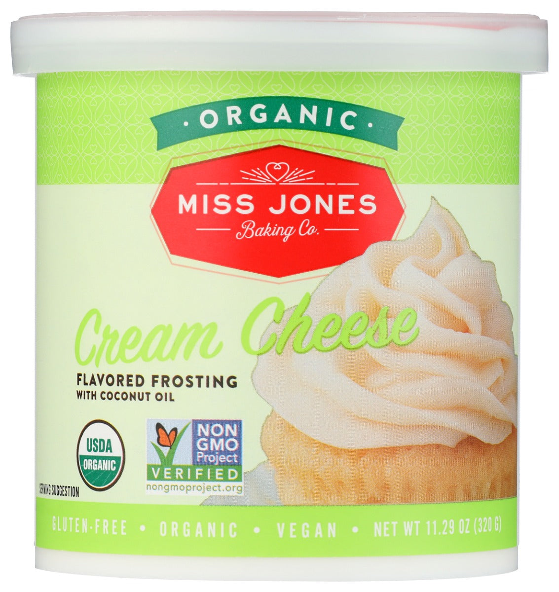 MISS JONES BAKING CO: Organic Cream Cheese Frosting, 11.29 oz