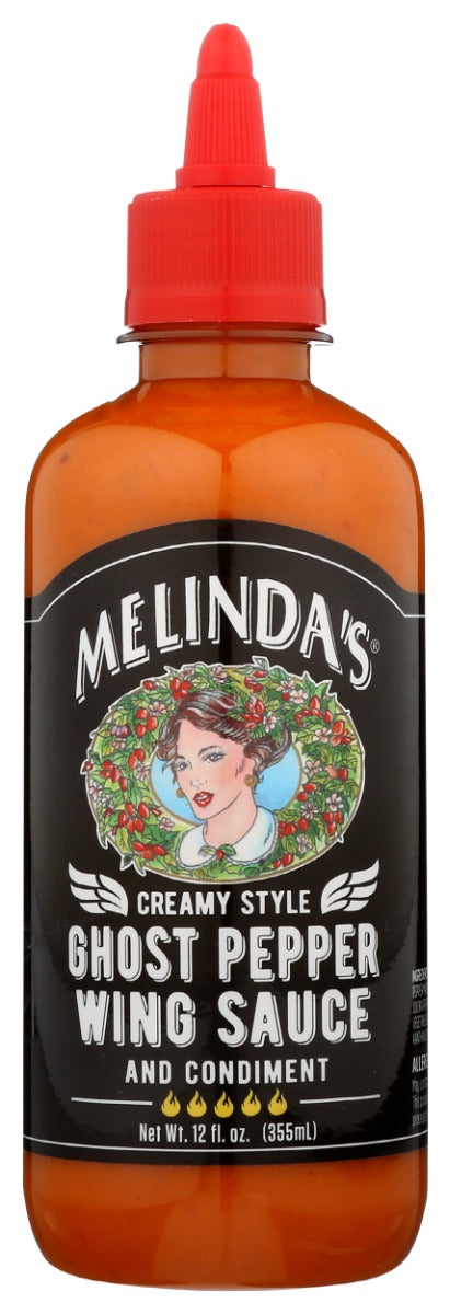 MELINDAS: Creamy Style Ghost Pepper Wing Sauce, 12 oz