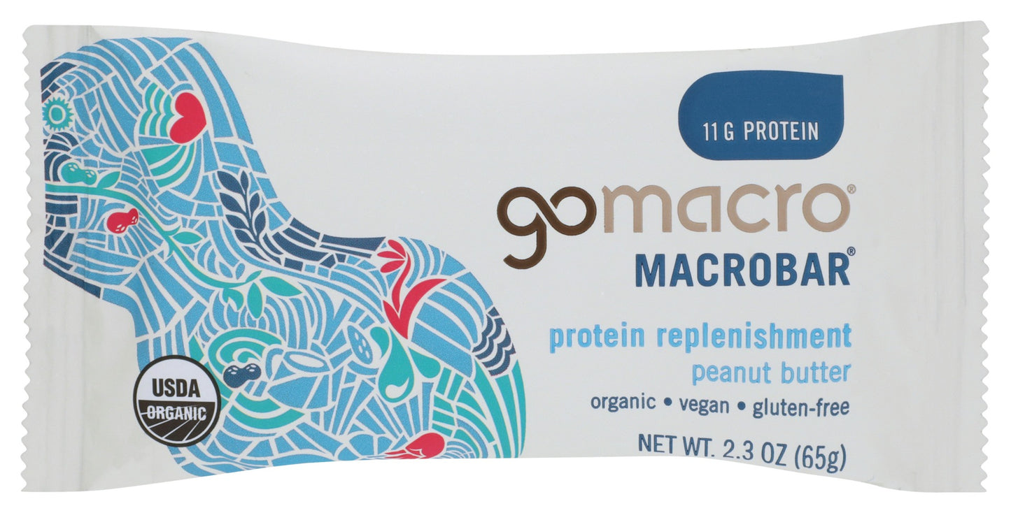 GOMACRO: Peanut Butter Protein Bar, 2.3 oz
