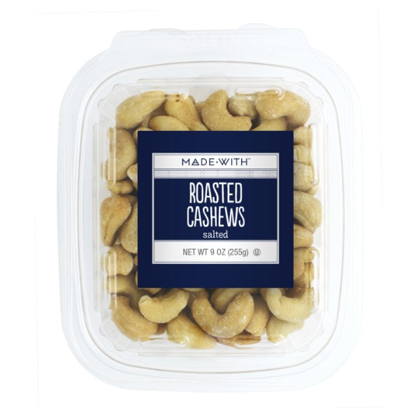 MADE WITH: Roasted Salted Cashews Tub, 9 oz