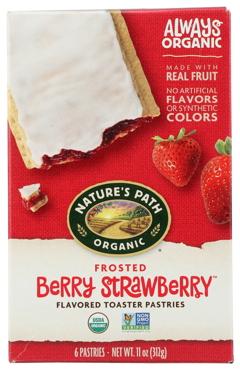NATURES PATH: Frosted Berry Strawberry Toaster Pastries, 11 oz