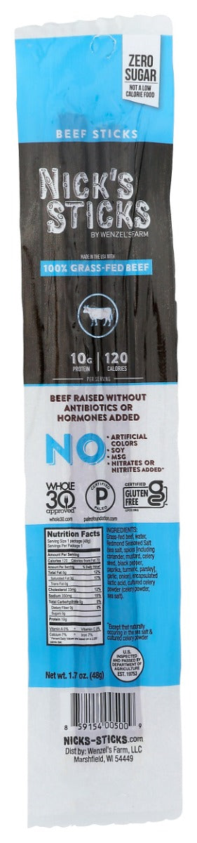 NICKS STICKS: Beef Snack Sticks, 1.7 oz