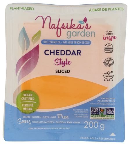 NAFSIKAS GARDEN: Cheddar Style Slices, 200 gm