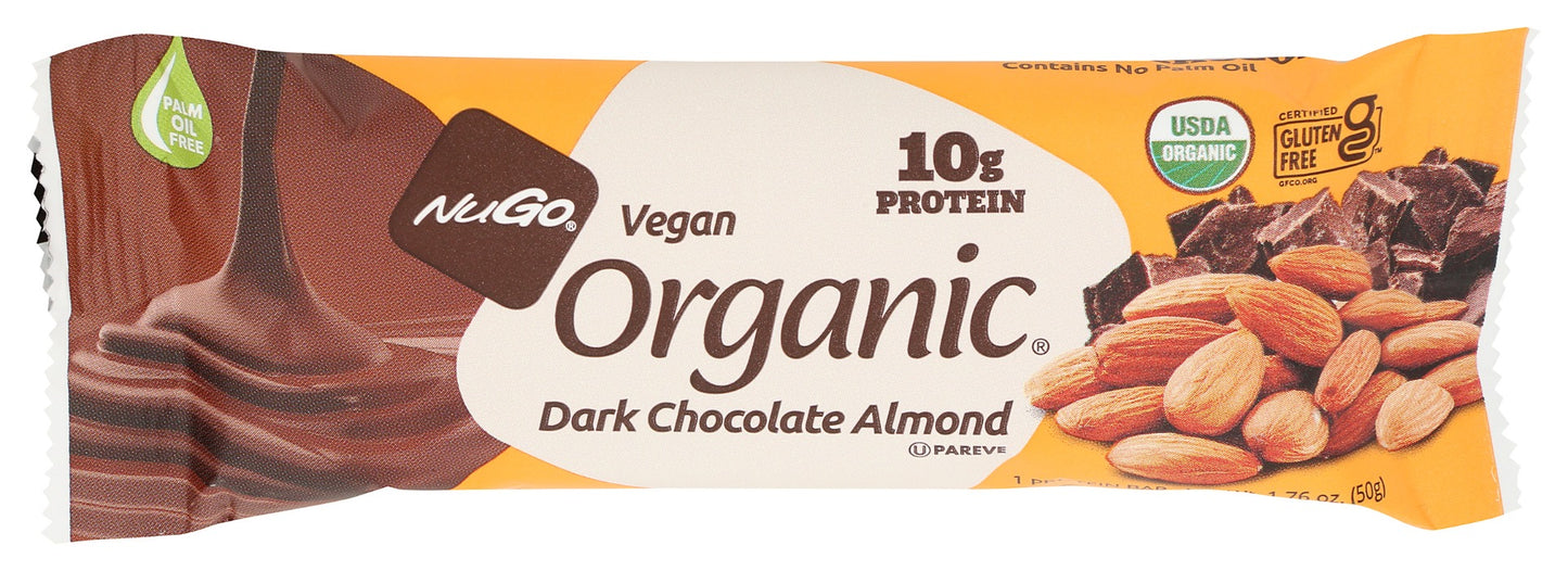 NUGO: Organic Dark Chocolate Almond Bar, 1.76 oz