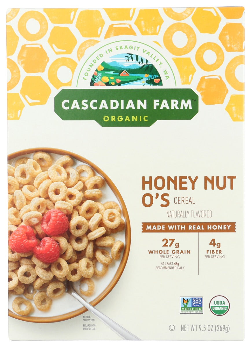 CASCADIAN FARM: Honey Nut Os Cereal, 9.5 oz