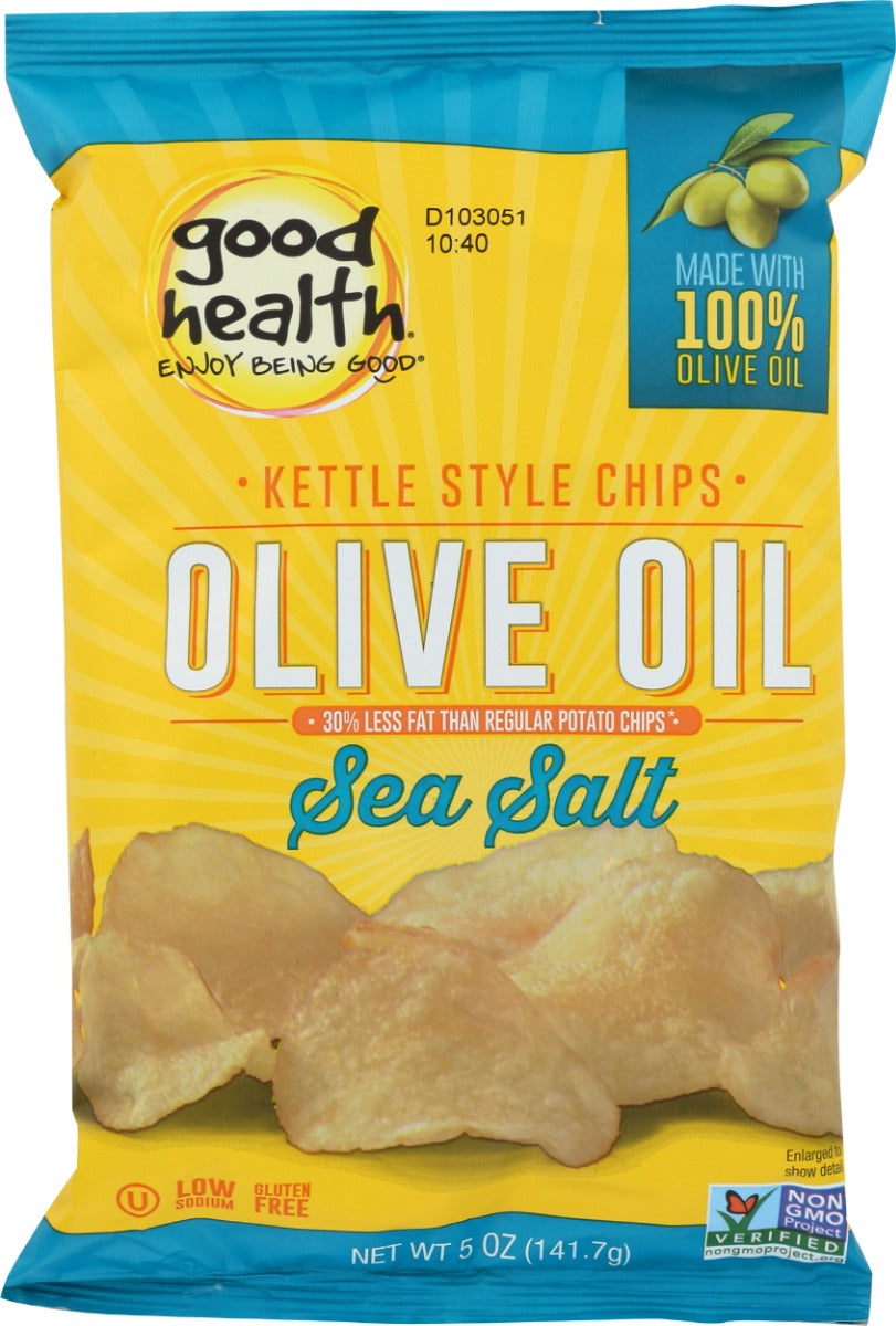GOOD HEALTH: Kettle Style Chips Olive Oil Sea Salt, 5 oz