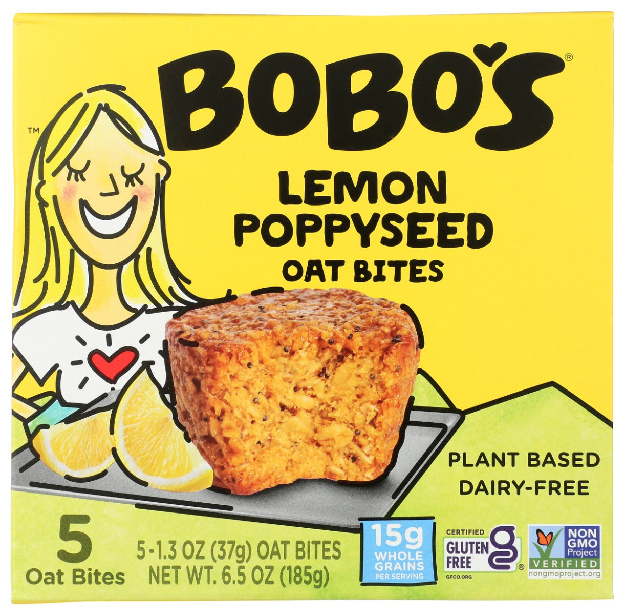 BOBOS OAT BARS: Lemon Poppyseed Oat Bites, 6.5 oz