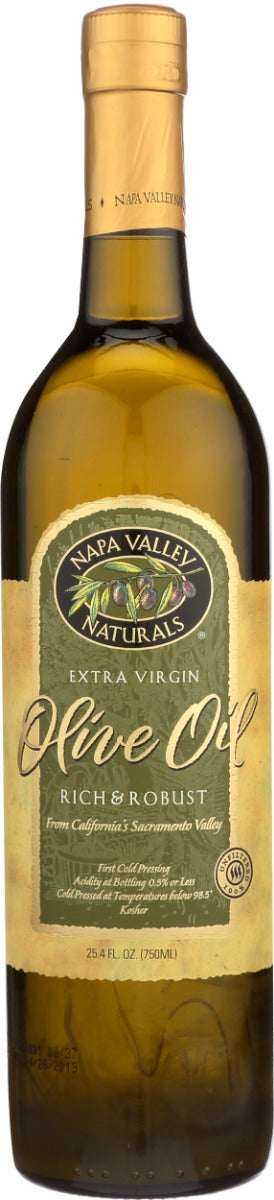 NAPA VALLEY NATURALS: Rich and Robust Extra Virgin Olive Oil, 25.4 fo