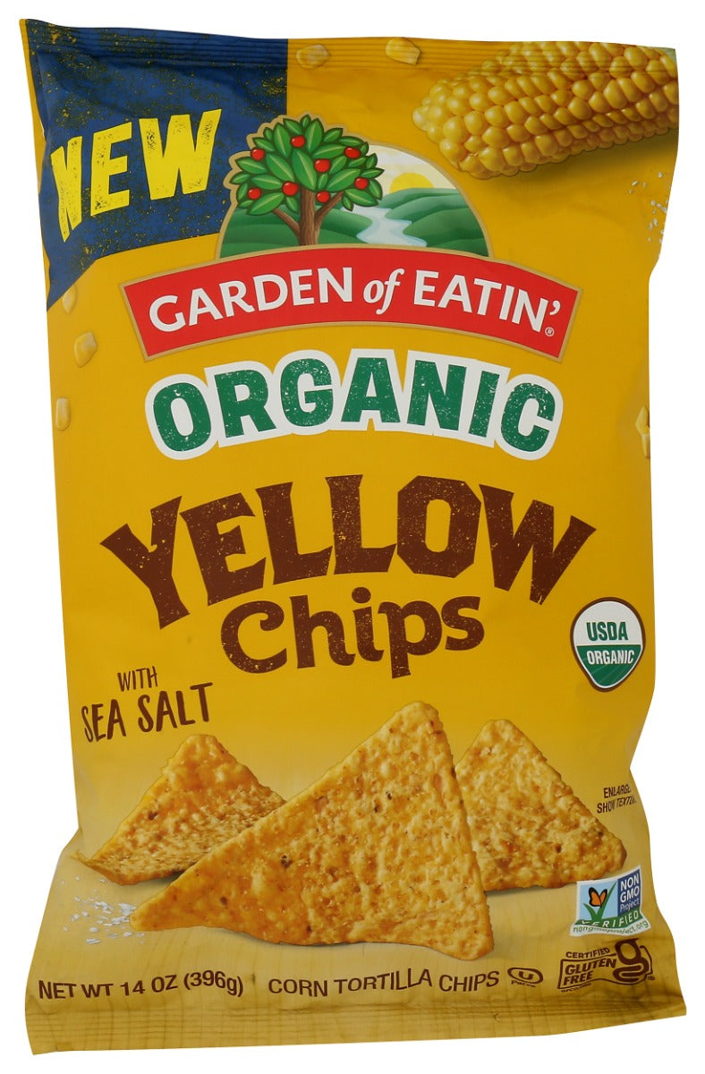 GARDEN OF EATIN: Organic Yellow Corn Tortilla Chips, 14 oz