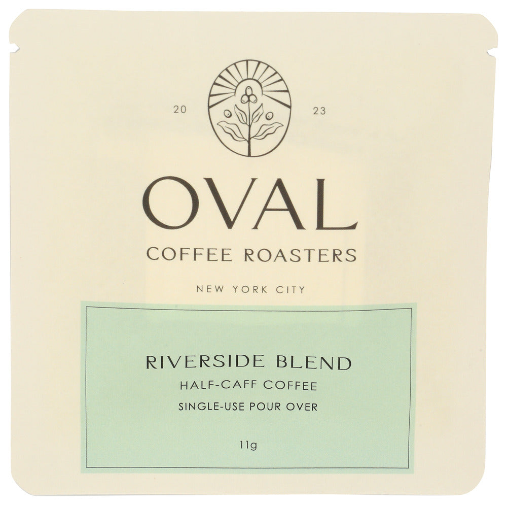 OVAL COFFEE: Riverside Blend Single Serve Coffee, 0.39 oz