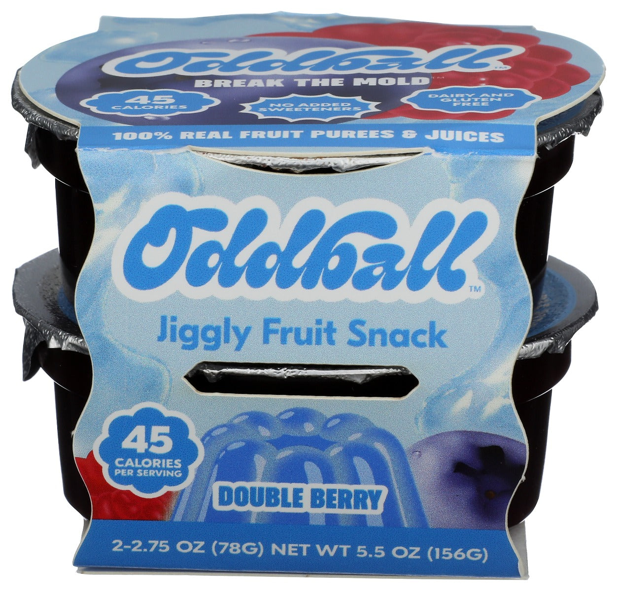ODDBALL: Double Berry Jiggly Fruit Snack, 5.5 oz