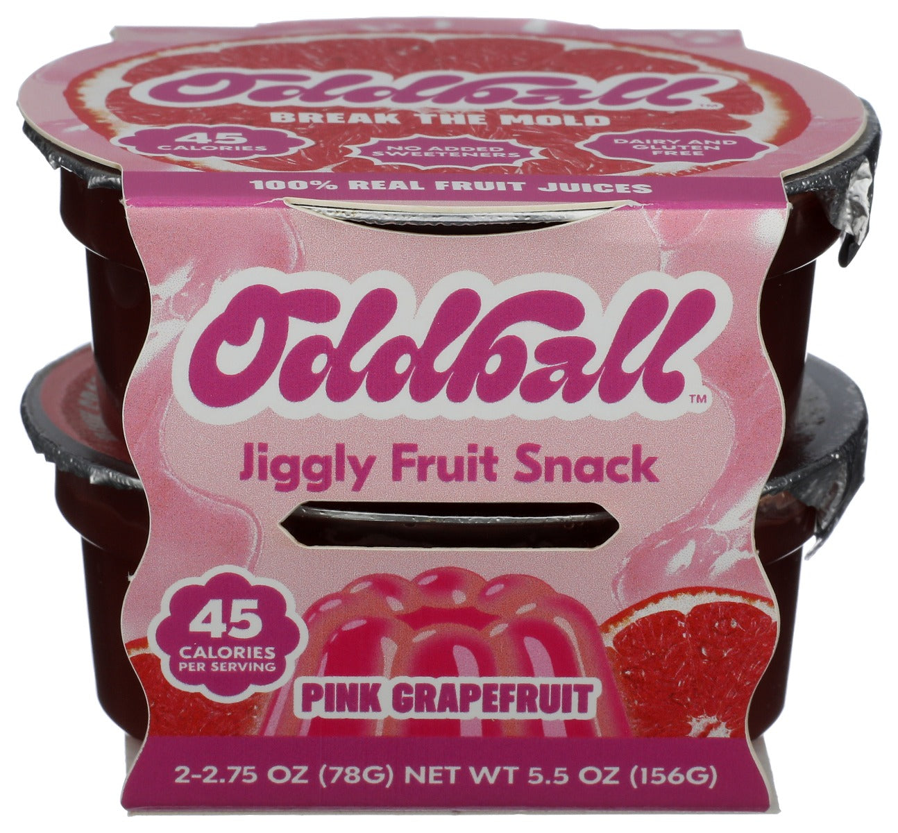 ODDBALL: Pink Grapefruit Jiggly Fruit Snack, 5.5 oz