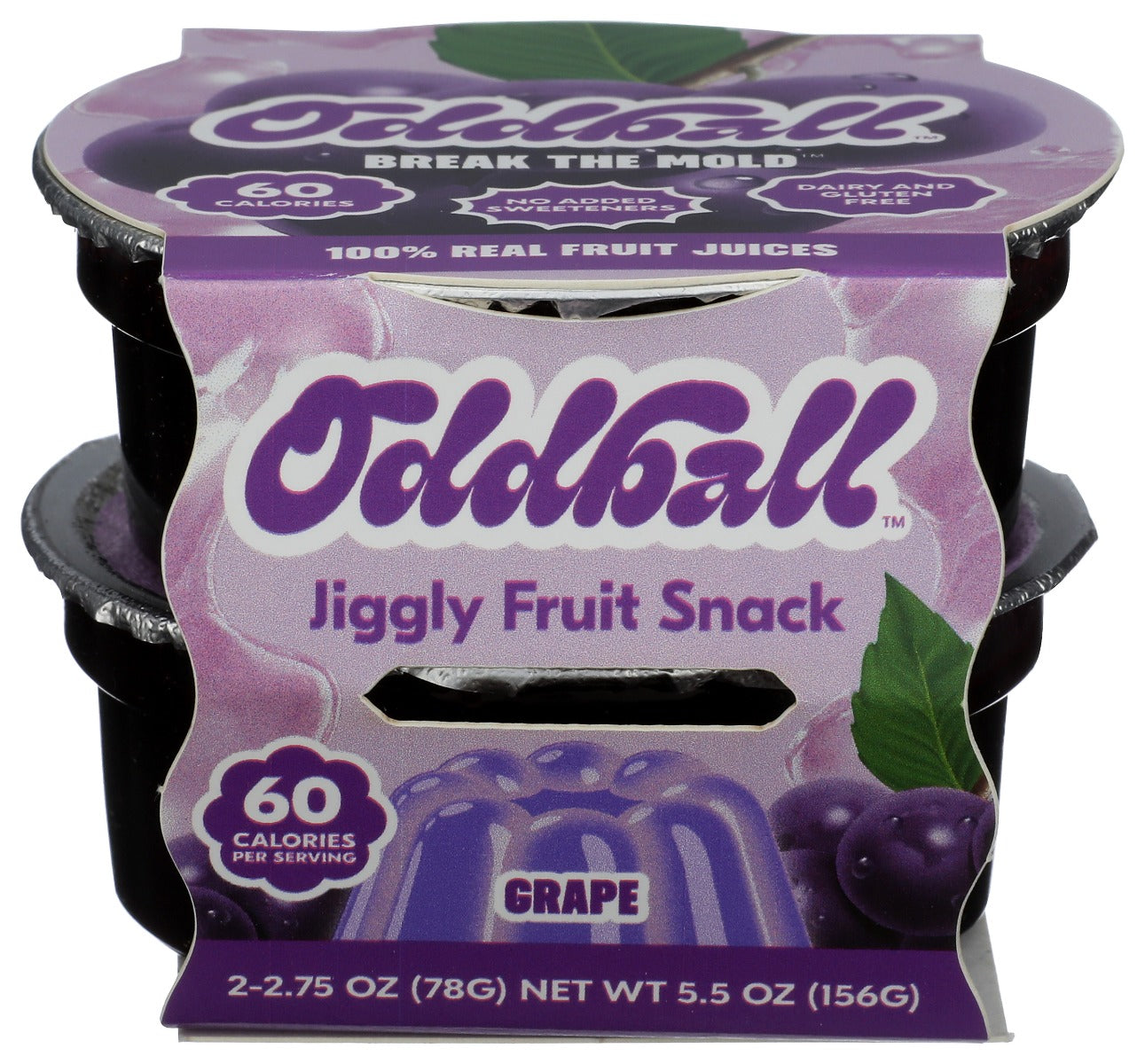 ODDBALL: Grape Jiggly Fruit Snack, 5.5 oz