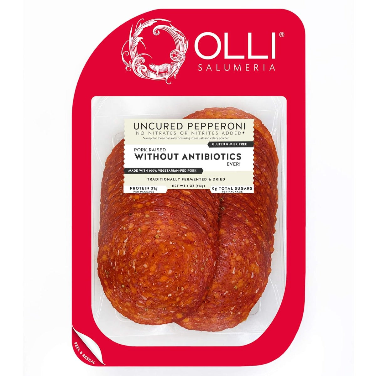 OLLI SALUMERIA: Uncured Pepperoni, 4 oz