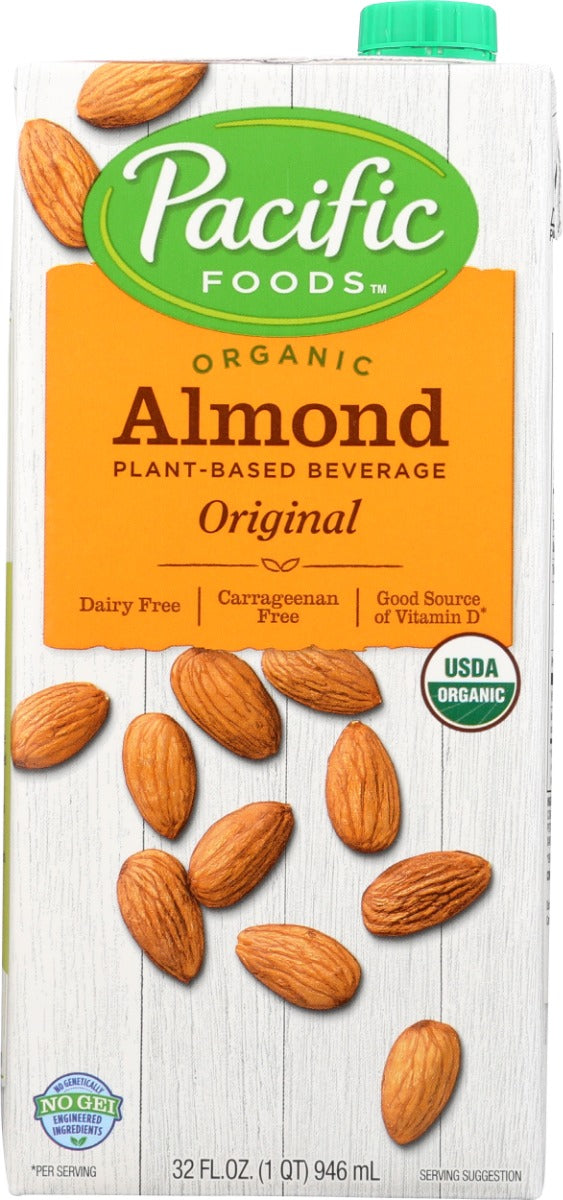 PACIFIC FOODS: Original Organic Almond Milk, 32 fo