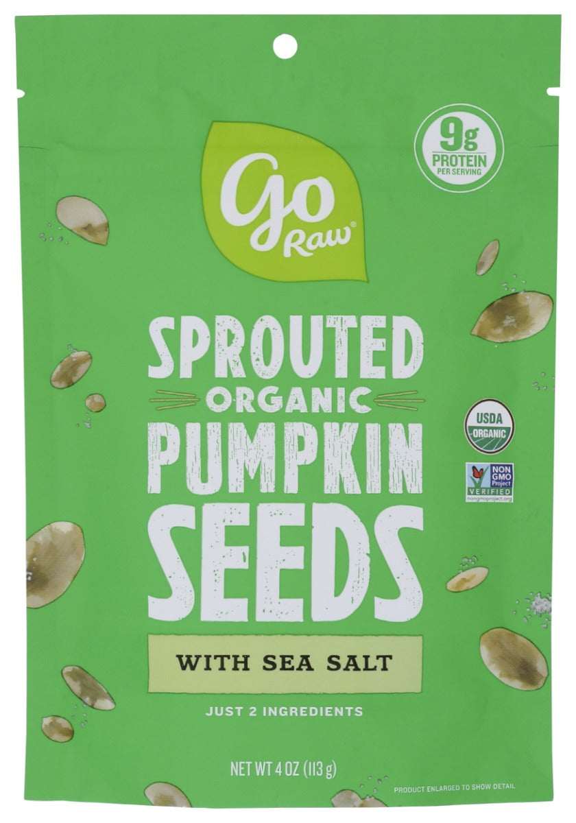 GO RAW: Sprouted Pumpkin Seeds, 4 oz
